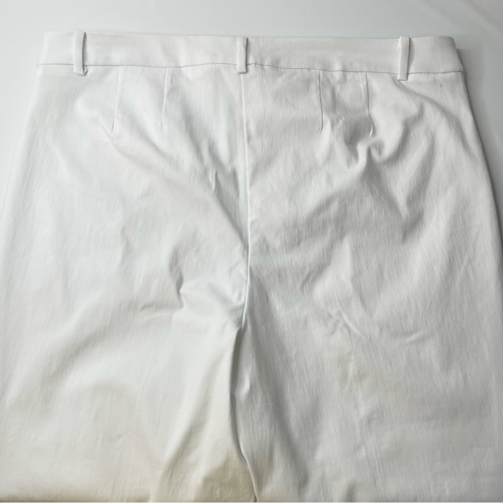 Lane Bryant White Straight Leg Pants Flat Front, New w/ Tags, Size 16 - Picture 8 of 10